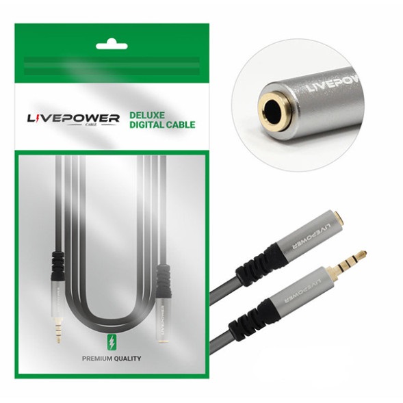 Кабель Аудио Premium H229  AUX Jack 3,5mm M/F 4pin 1800mm (20pcs)