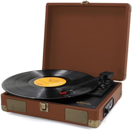 Проигрыватели и аксессуары RITMIX LP-100 Brown leather