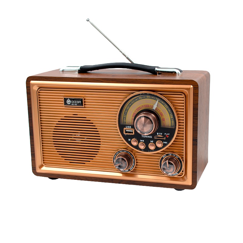 Радиоприемник deespi РЕТРО-стиль RE-06 BT/AM/FM/SW/USB/AUX/MicroSD