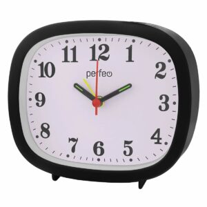 Perfeo Quartz часы-будильник "PF-TC-021", прямоугольные, белые