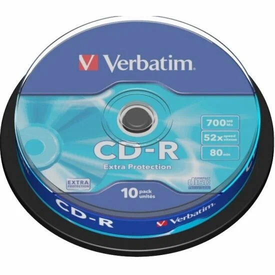 Диск VERBATIM CD-R 80 52x DL CB/10