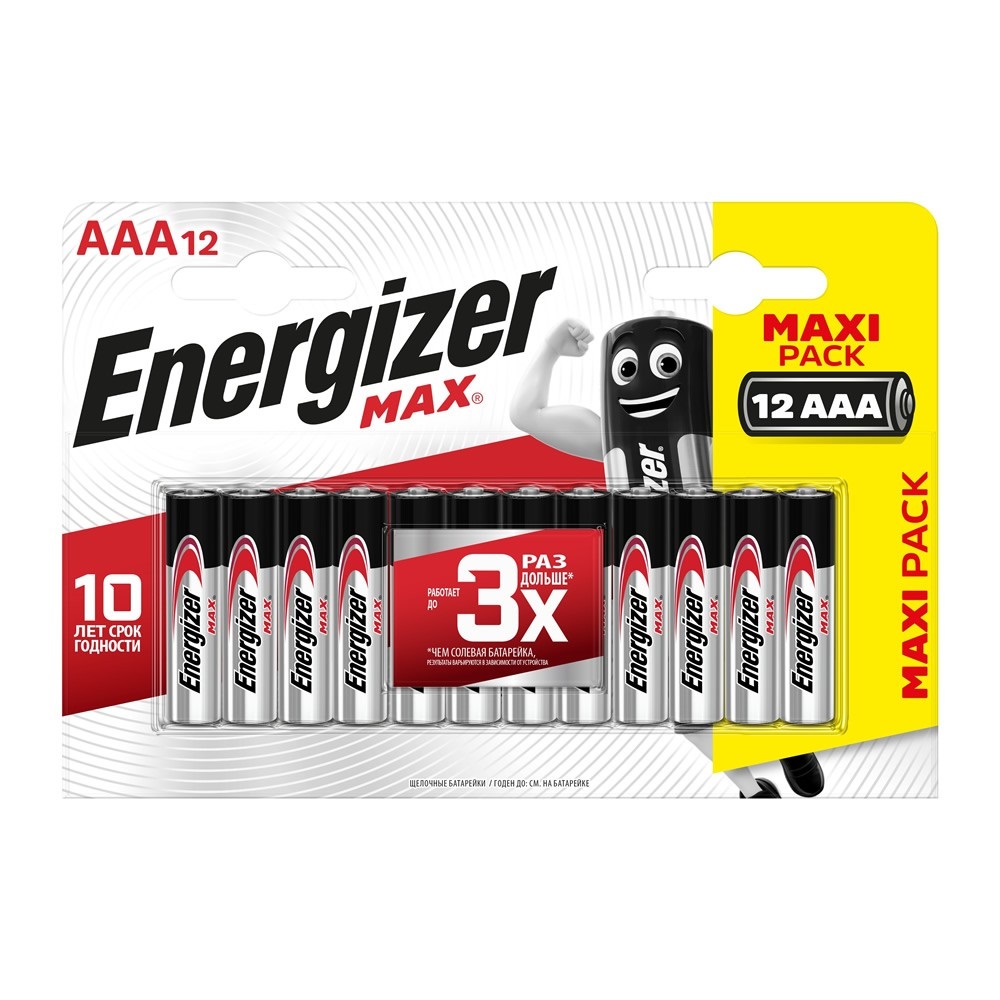 Батарейка Energizer LR03/12BL MAX