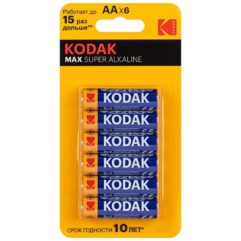 Батарейка KODAK MAX SUPER LR6 4+2BL (72/288)