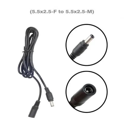 Кабель удлинитель UDL08 5м (5.5x2.5-F to 5.5x2.5-M)