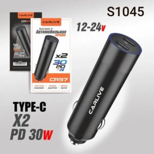 Автомобильное зарядное устройство Carlive CR57 PD25W + PD25W (Black)
