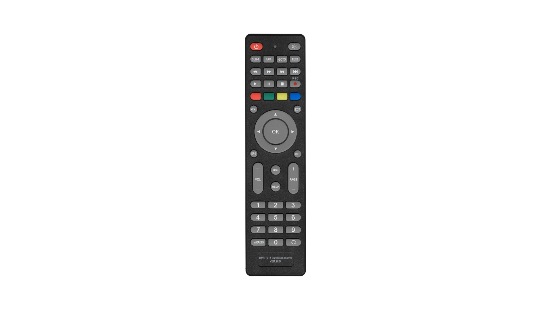 Универсальный пульт Huayu DVB-T2+3 ver. 2026
