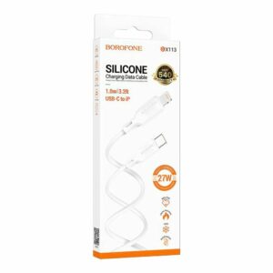 Кабель BOROFONE BX113/ Type-c - Lightning/ 1м/ 27W/ Силикон/ Белый