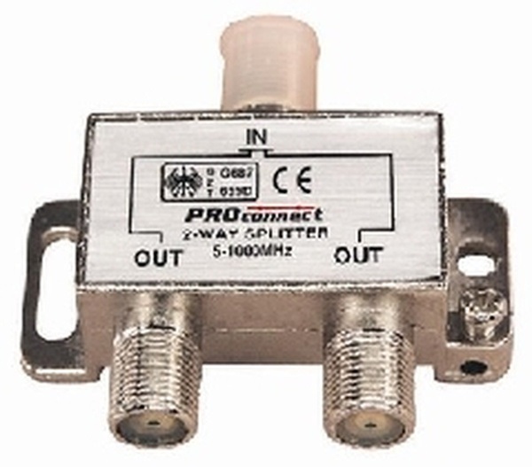 full_image PROconnect splitter (делитель) на 2TV 5-1000MHz, 05-6021