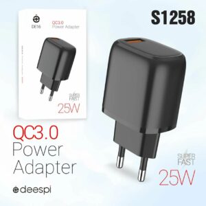 СЗУ DEESPI DE16/ Сетевое ЗУ/ 1USB/ Выход: 25W/ Черный
