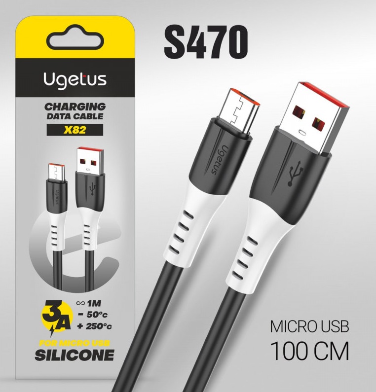 full_image Кабель USB X82 Micro 5A силиконовый 1000mm (black)