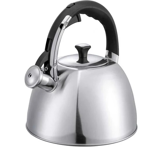 Чайник WILLMARK WTK-4025SS (3л, со свистком, с крышкой, нейлоновая ручка,техн. Easy spout open) (Мат