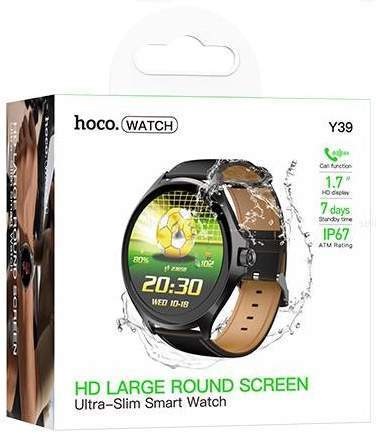 Умные часы HOCO Y39 AMOLED Smart watch(call version) чёрный