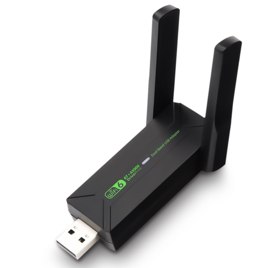 USB Адаптер WiFi6 + bluetooth WR09 2-диапозона (900Mbps) USB3.0