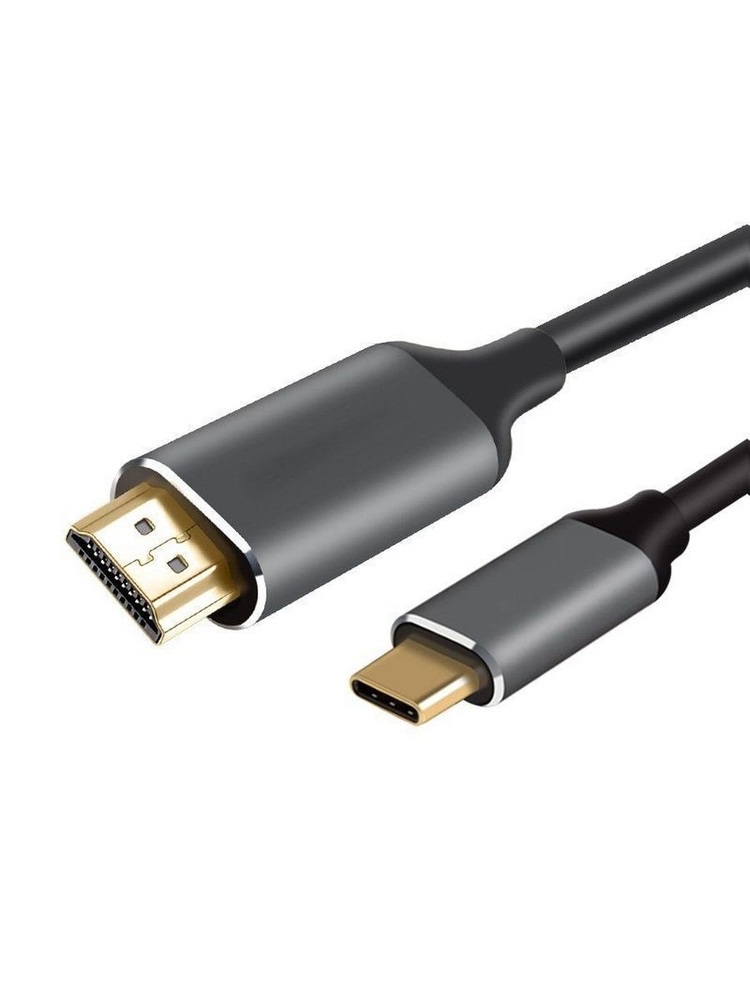 Кабель переходник Type-C to HDMI 4K (60hz) (никель + алюминий) 3м