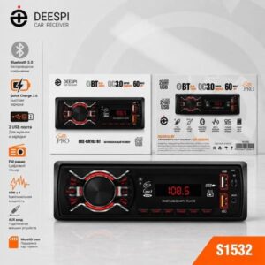Автомагнитола DEESPI DEE-CR103BT 2USB/BT/TF/FM/ISO/4RCA