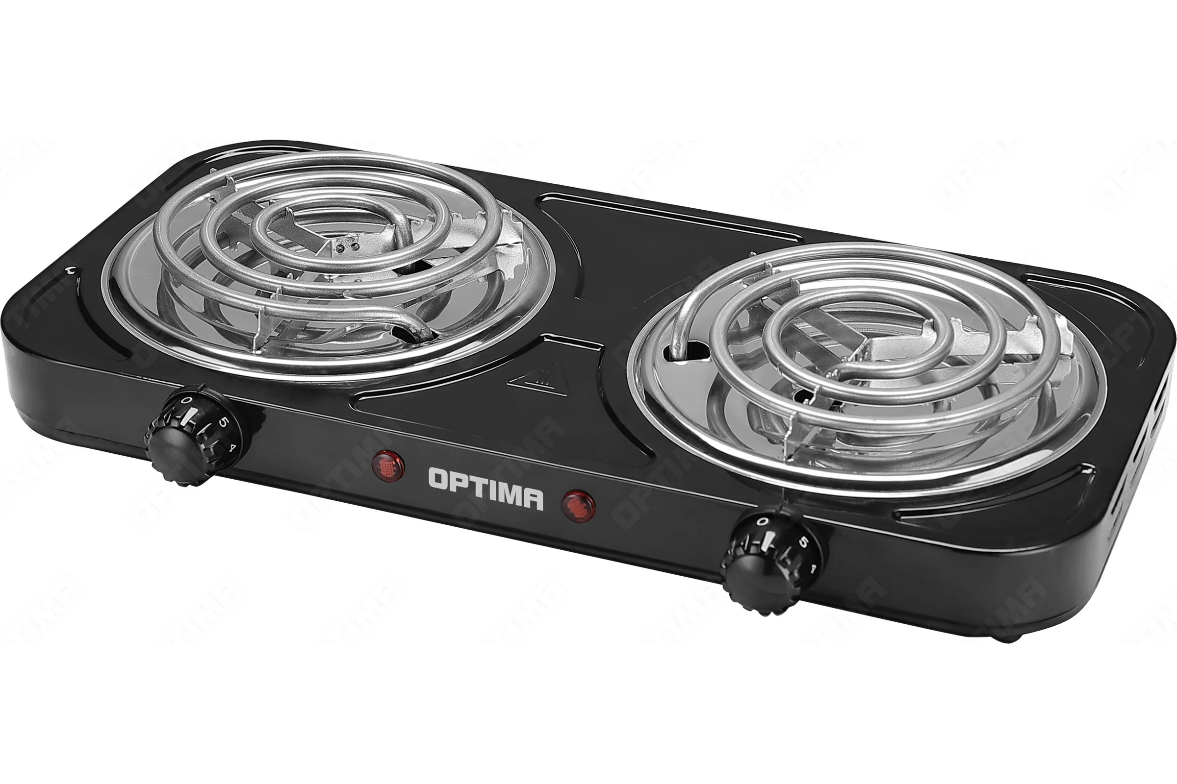 Плита элек. OPTIMA OS-210TB  (2 спиральные конфорки*140mm, 2000Вт)