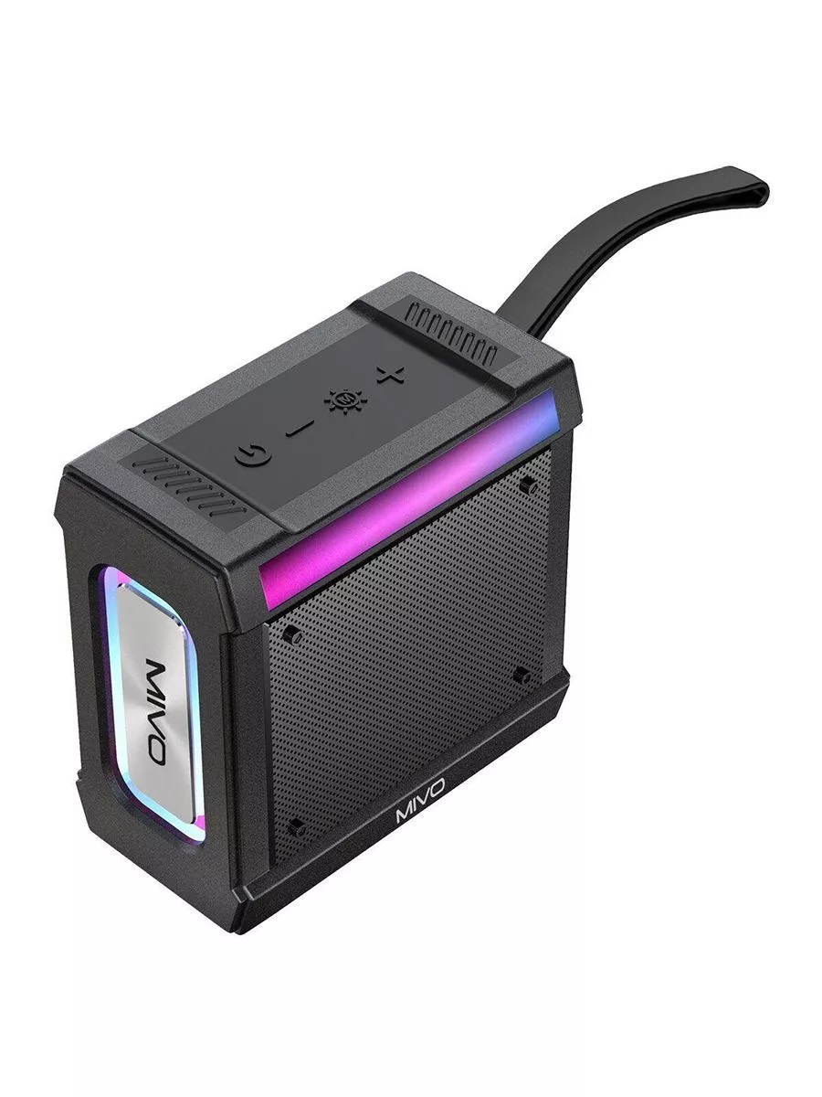 Портативная Bluetooth колонка Mivo M41/IPX6/RGB/12W/ Черный
