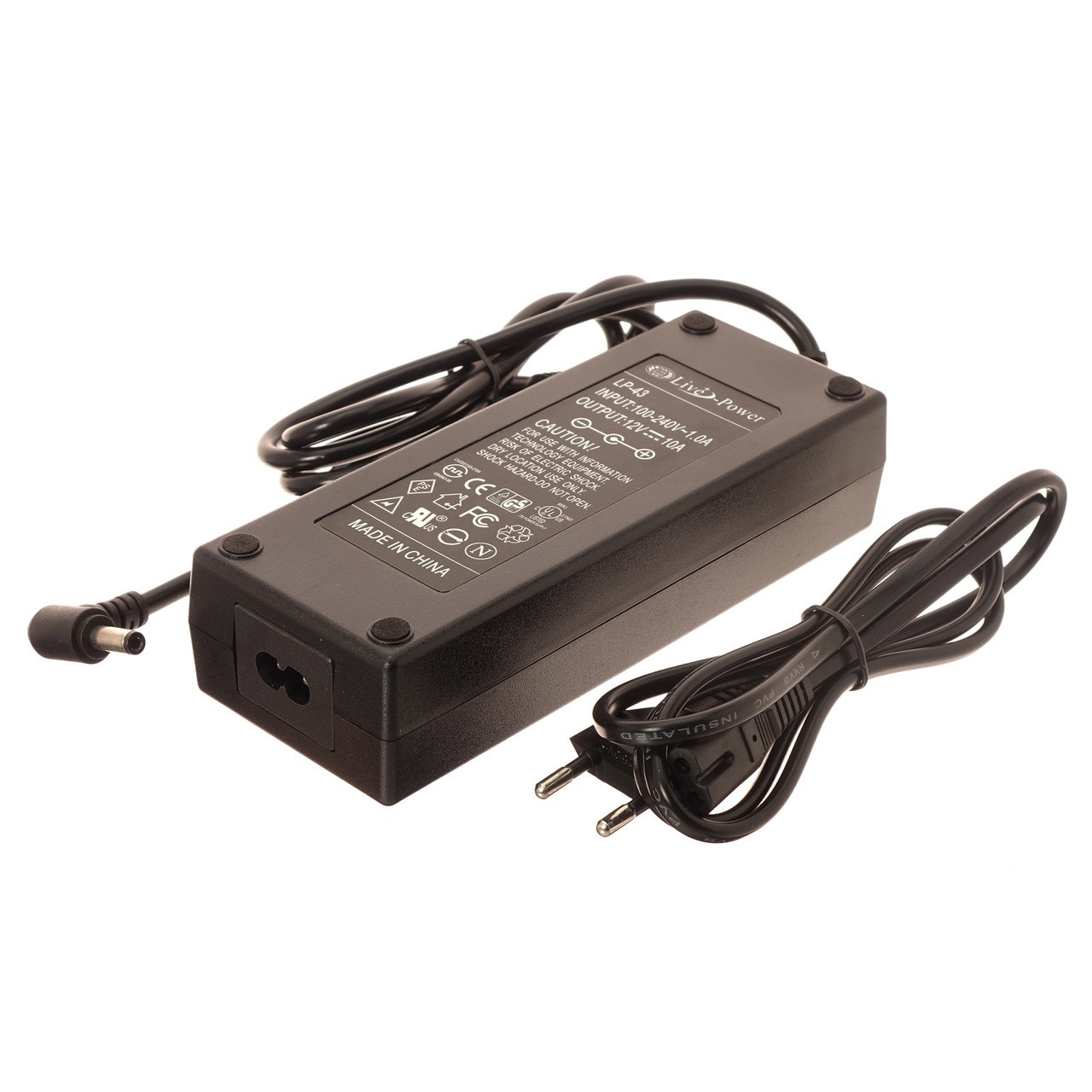 Блок питания Live-Power  12V  LP43  12V/10A=8A  (5,5*2,5)