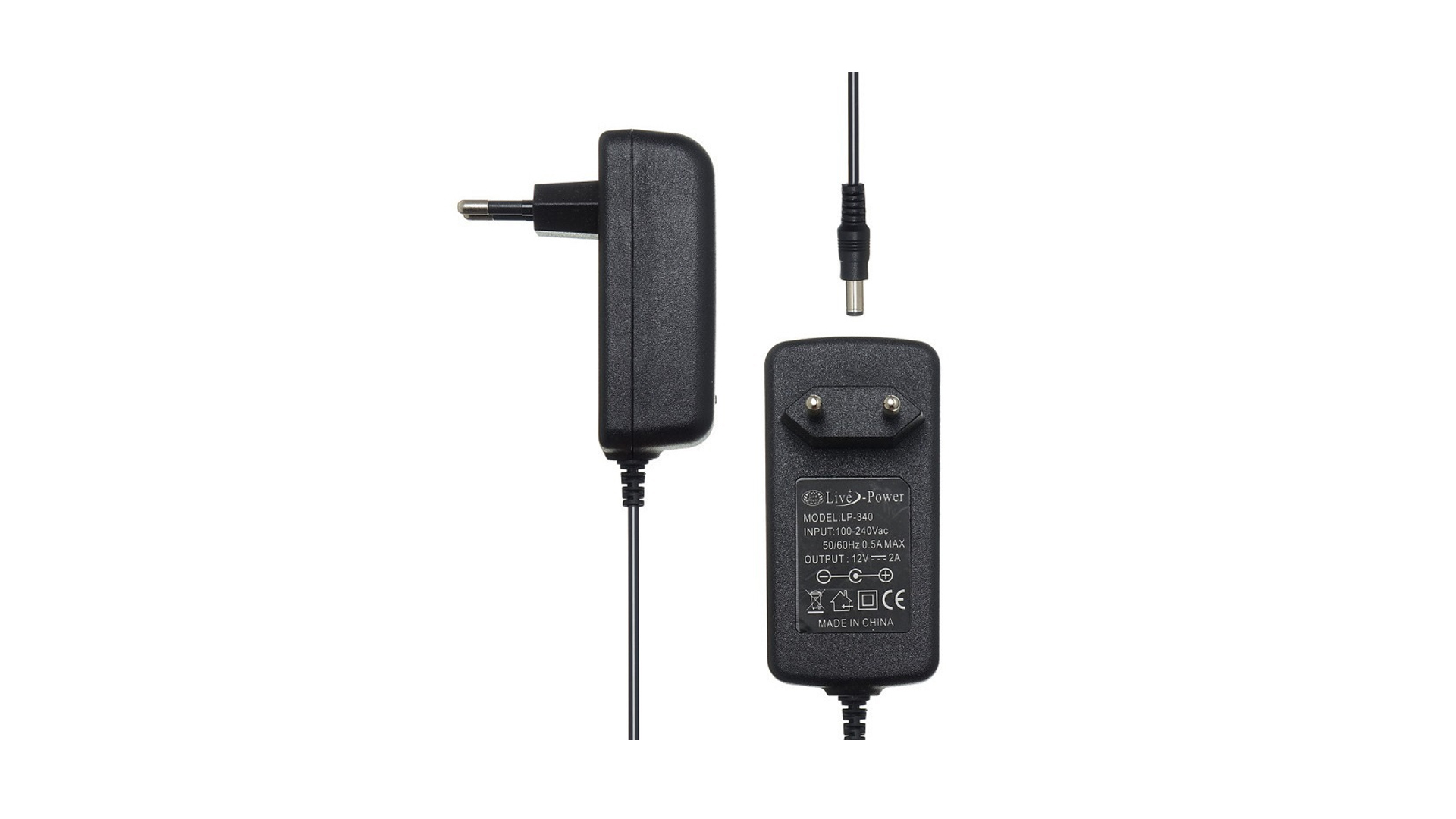Блок питания Live-Power  12V  SP35  12V/2A  (5,5*2,5) 1,2м