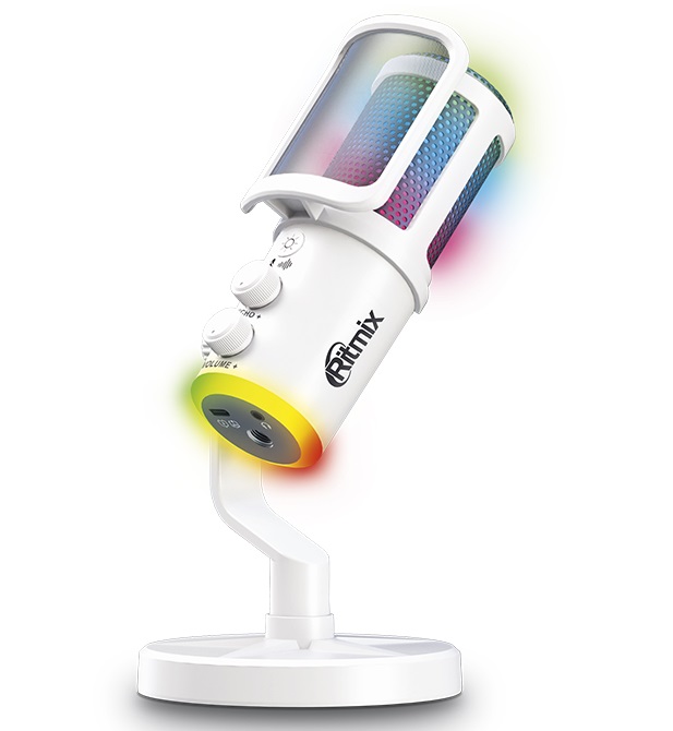 Микрофон RITMIX RDM-178S USB Игровой Белый