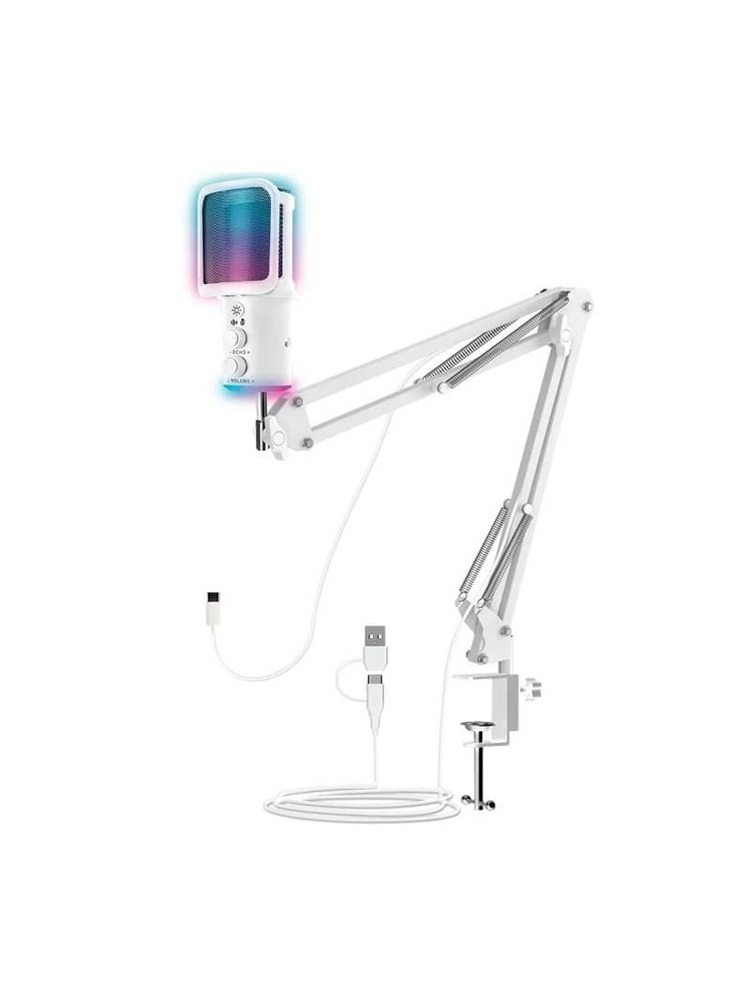 Микрофон RITMIX RDM-278S USB Игровой Белый