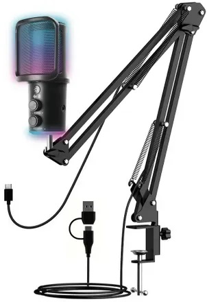 Микрофон RITMIX RDM-278S USB Игровой Чёрный